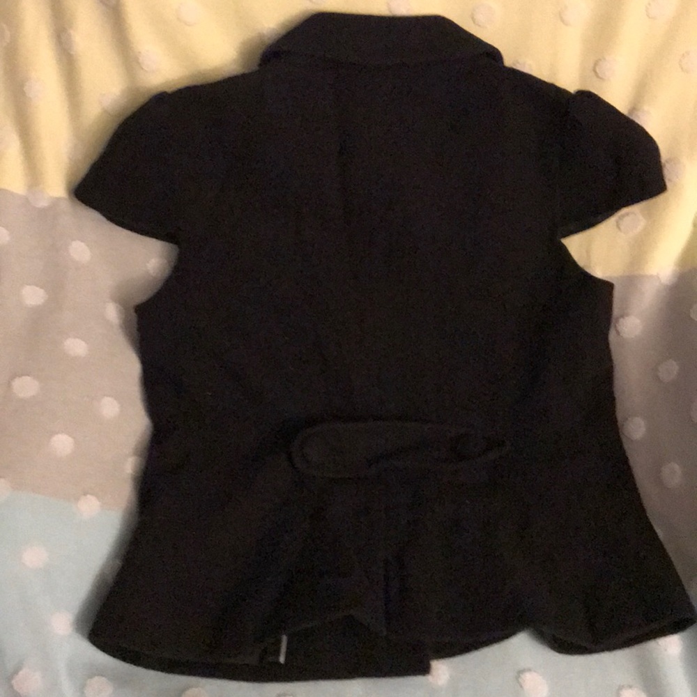 Banana Republic black cap sleeved blazer - Picture 4 of 11